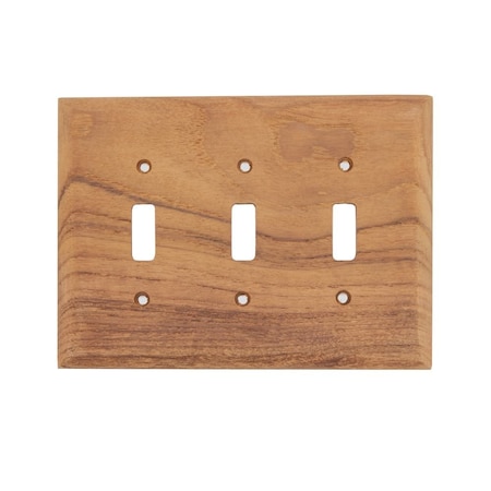 Whitecap Three Toggle Switch Plate 60179